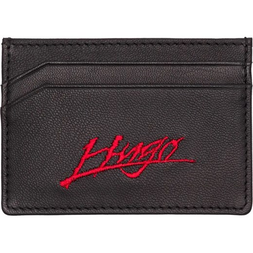 HUGO Skórzane etui na karty Handwritten ze sklepu Gomez Fashion Store w kategorii Etui - zdjęcie 184321275