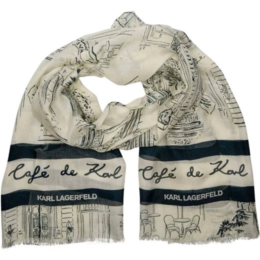Karl Lagerfeld Szal K/JP | Karl Lagerfeld x Jorge Parra | z dodatkiem kaszmiru ze sklepu Gomez Fashion Store w kategorii Szaliki i chusty damskie - zdjęcie 184321717