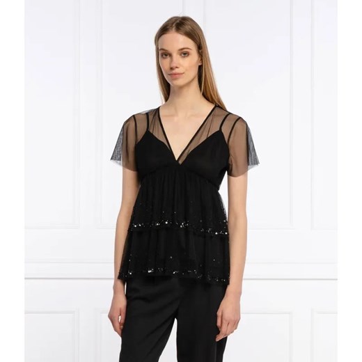 Twinset Actitude Bluzka + halka | Regular Fit ze sklepu Gomez Fashion Store w kategorii Bluzki damskie - zdjęcie 184321947