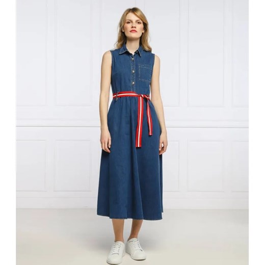 Liu Jo Sukienka z paskiem DRESS | denim ze sklepu Gomez Fashion Store w kategorii Sukienki - zdjęcie 184322146