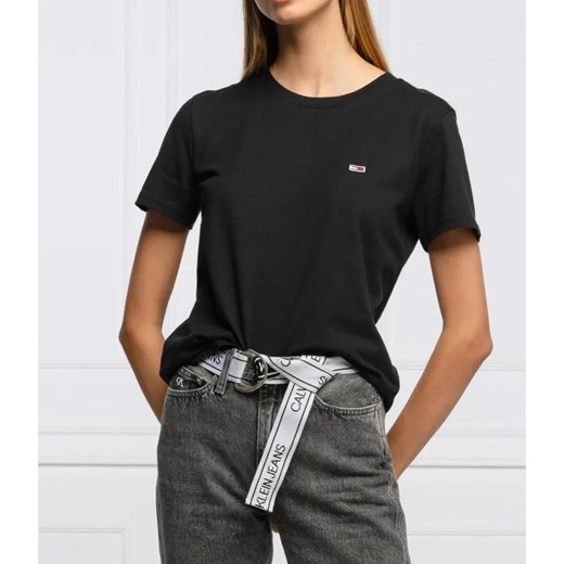 Tommy Jeans T-shirt | Regular Fit ze sklepu Gomez Fashion Store w kategorii Bluzki damskie - zdjęcie 184322336