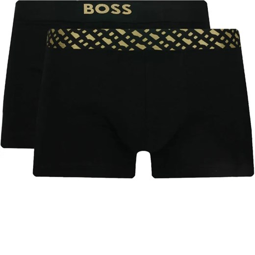 BOSS BLACK Bokserki 2-pack Trunk 2P Gold G 10245121 01 ze sklepu Gomez Fashion Store w kategorii Majtki męskie - zdjęcie 184322586