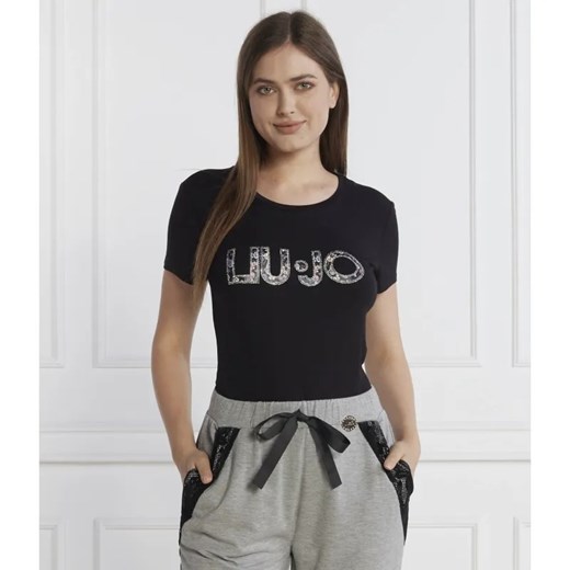 Liu Jo Rose T-shirt | Slim Fit ze sklepu Gomez Fashion Store w kategorii Bluzki damskie - zdjęcie 184322606