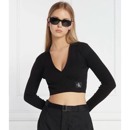 Calvin Klein Jeans Sweter | Cropped Fit S wyprzedaż Gomez Fashion Store