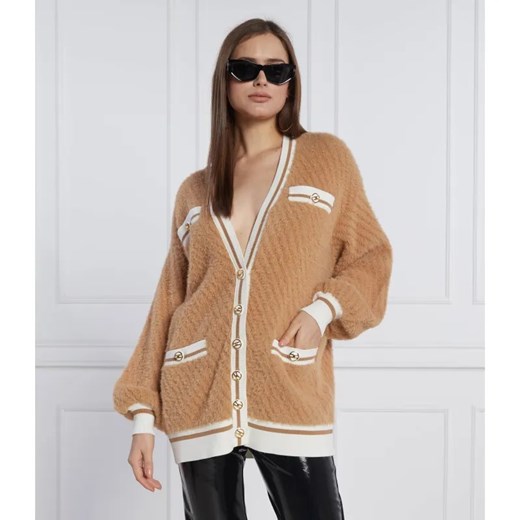 Elisabetta Franchi Kardigan | Loose fit | z dodatkiem wełny ze sklepu Gomez Fashion Store w kategorii Swetry damskie - zdjęcie 184322746
