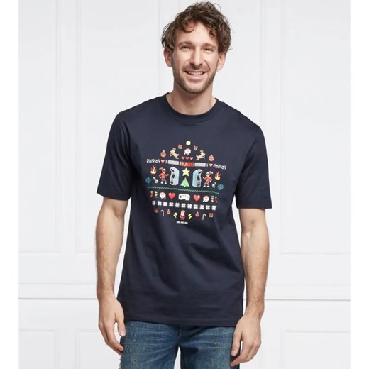HUGO T-shirt Dxmas | Regular Fit ze sklepu Gomez Fashion Store w kategorii T-shirty męskie - zdjęcie 184322778