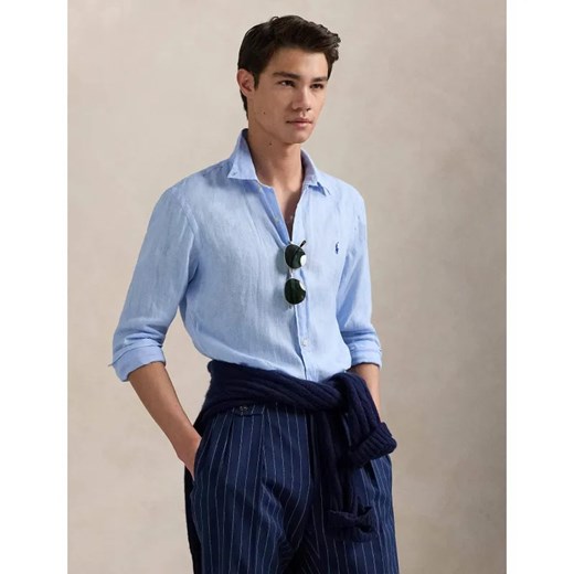 POLO RALPH LAUREN Lniana koszula | Slim Fit ze sklepu Gomez Fashion Store w kategorii Koszule męskie - zdjęcie 184322788