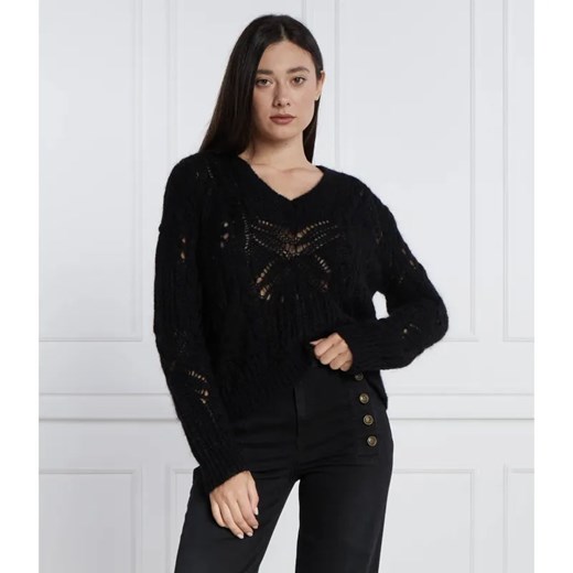 TWINSET Wełniany sweter | Regular Fit ze sklepu Gomez Fashion Store w kategorii Swetry damskie - zdjęcie 184322807