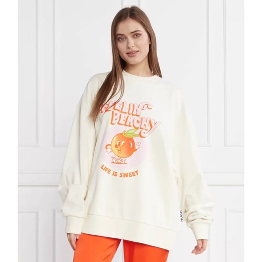 HUGO Bluza Drisina | Regular Fit M promocyjna cena Gomez Fashion Store