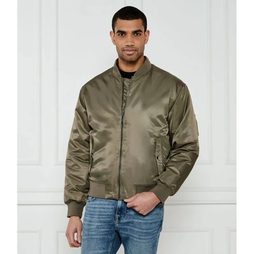 Calvin Klein Jeans Satynowa kurtka bomber HERO | Regular Fit ze sklepu Gomez Fashion Store w kategorii Kurtki męskie - zdjęcie 184323047