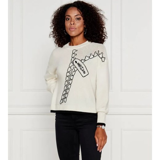 Marc Cain Wełniany sweter | Loose fit | z dodatkiem kaszmiru ze sklepu Gomez Fashion Store w kategorii Swetry damskie - zdjęcie 184323065