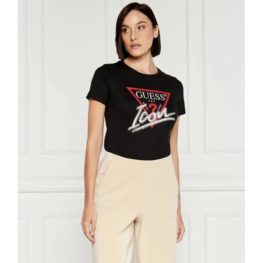 GUESS T-shirt | Regular Fit ze sklepu Gomez Fashion Store w kategorii Bluzki damskie - zdjęcie 184323197