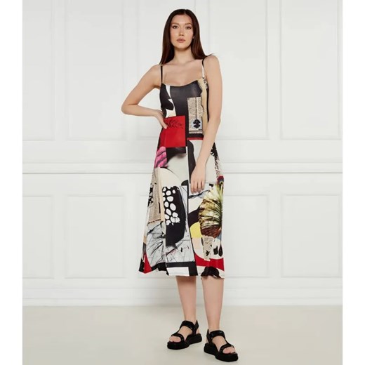 Desigual Sukienka Desigual x M. Christian Lacroix NEWSPAPER ze sklepu Gomez Fashion Store w kategorii Sukienki - zdjęcie 184323296