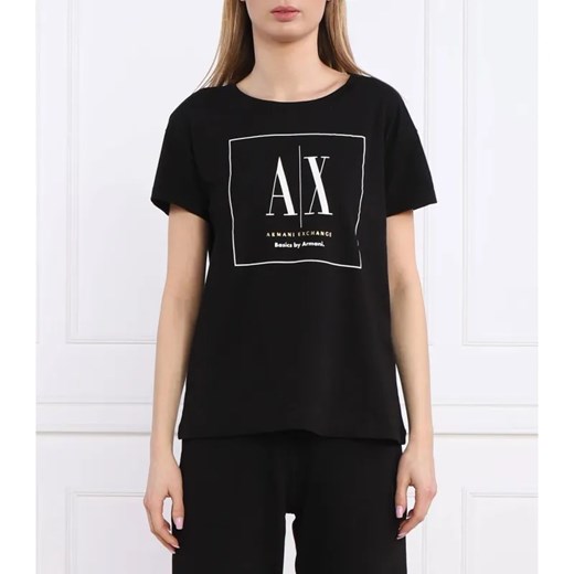 Armani Exchange T-shirt | Regular Fit ze sklepu Gomez Fashion Store w kategorii Bluzki damskie - zdjęcie 184323516