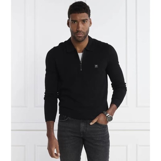 HUGO Polo Sastor | Regular Fit | z dodatkiem wełny ze sklepu Gomez Fashion Store w kategorii Swetry męskie - zdjęcie 184323547