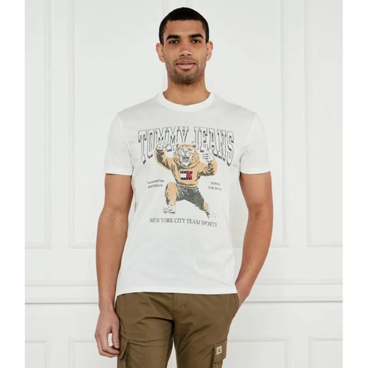 Tommy Jeans T-shirt | Regular Fit ze sklepu Gomez Fashion Store w kategorii T-shirty męskie - zdjęcie 184323609