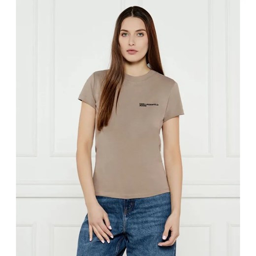 Karl Lagerfeld Jeans T-shirt | Slim Fit ze sklepu Gomez Fashion Store w kategorii Bluzki damskie - zdjęcie 184323645