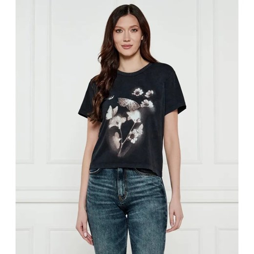 HUGO T-shirt Destrel_1 | Regular Fit ze sklepu Gomez Fashion Store w kategorii Bluzki damskie - zdjęcie 184324108