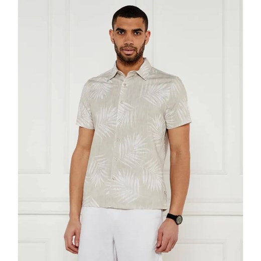 GUESS Koszula CAMICIE | Regular Fit | z dodatkiem lnu ze sklepu Gomez Fashion Store w kategorii Koszule męskie - zdjęcie 184324235