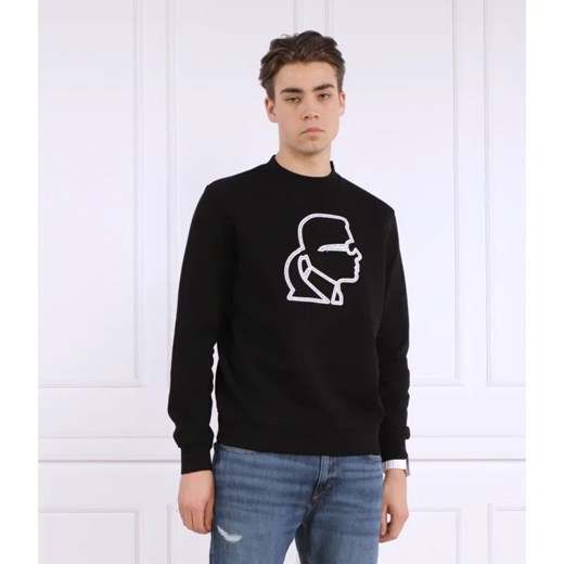 Karl Lagerfeld Bluza SWEAT CREWNECK | Regular Fit ze sklepu Gomez Fashion Store w kategorii Bluzy męskie - zdjęcie 184324309