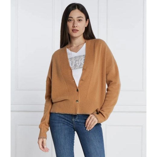 Liu Jo Wełniany kardigan | Regular Fit ze sklepu Gomez Fashion Store w kategorii Swetry damskie - zdjęcie 184324315