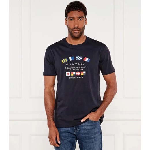 Gant T-shirt GRAPHIC | Regular Fit ze sklepu Gomez Fashion Store w kategorii T-shirty męskie - zdjęcie 184324379