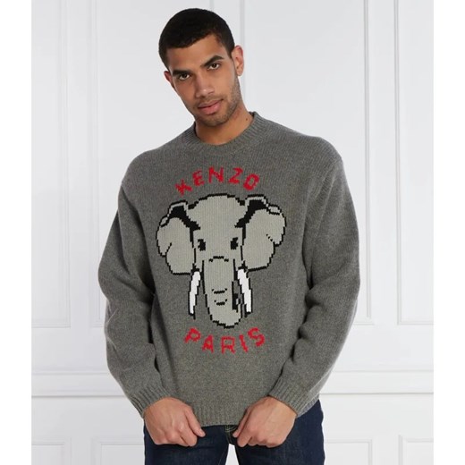 Kenzo Wełniany sweter | Comfort fit Kenzo XL okazyjna cena Gomez Fashion Store