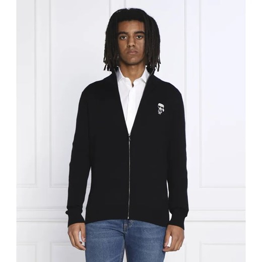 Karl Lagerfeld Wełniany sweter | Slim Fit ze sklepu Gomez Fashion Store w kategorii Swetry męskie - zdjęcie 184324478