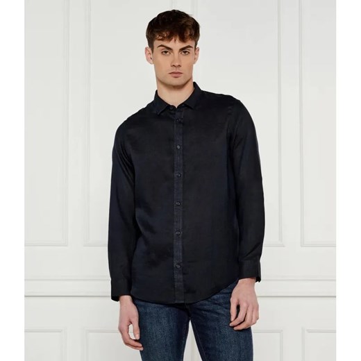 Armani Exchange Lniana koszula | Regular Fit ze sklepu Gomez Fashion Store w kategorii Koszule męskie - zdjęcie 184324578