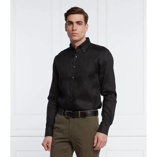 Oscar Jacobson Lniana koszula Harry 3 | Slim Fit ze sklepu Gomez Fashion Store w kategorii Koszule męskie - zdjęcie 184324598