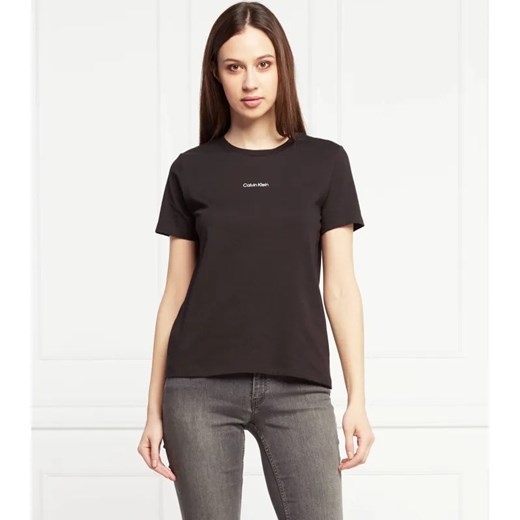 Calvin Klein T-shirt | Regular Fit ze sklepu Gomez Fashion Store w kategorii Bluzki damskie - zdjęcie 184324746