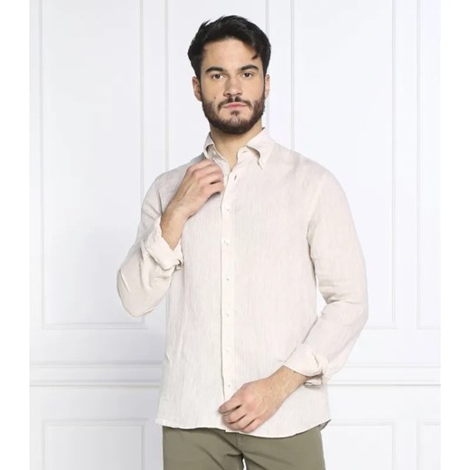 Oscar Jacobson Lniana koszula Harry 3 | Slim Fit ze sklepu Gomez Fashion Store w kategorii Koszule męskie - zdjęcie 184324806