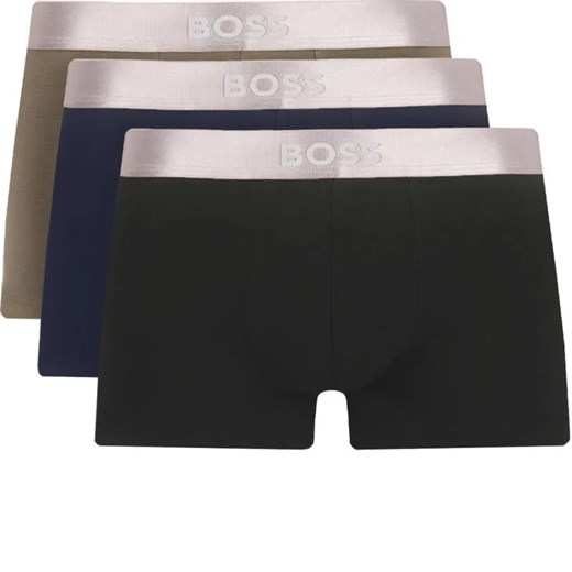 BOSS BLACK Bokserki 3-pack Trunk 3P Metallic ze sklepu Gomez Fashion Store w kategorii Majtki męskie - zdjęcie 184324966