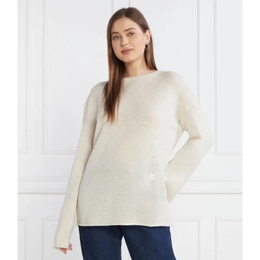 Tommy Hilfiger Wełniany sweter BOAT-NK | Relaxed fit ze sklepu Gomez Fashion Store w kategorii Swetry damskie - zdjęcie 184324975