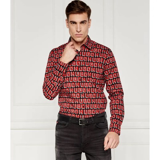 HUGO Koszula Ermo | Slim Fit ze sklepu Gomez Fashion Store w kategorii Koszule męskie - zdjęcie 184325026