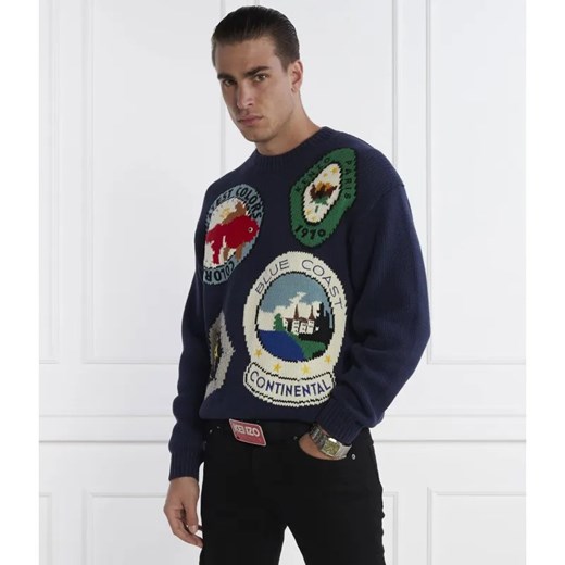 Kenzo Sweter | Regular Fit | z dodatkiem wełny ze sklepu Gomez Fashion Store w kategorii Swetry męskie - zdjęcie 184325098