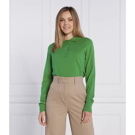 Samsøe Samsøe Wełniane polo | Regular Fit XS okazyjna cena Gomez Fashion Store