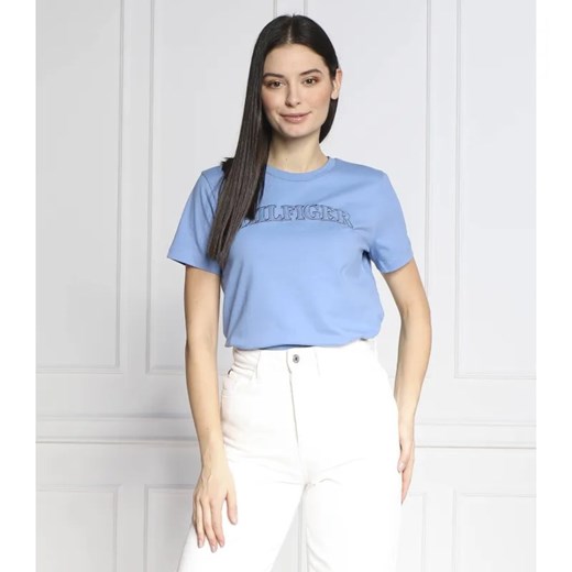 Tommy Hilfiger T-shirt TONAL | Regular Fit ze sklepu Gomez Fashion Store w kategorii Bluzki damskie - zdjęcie 184325238