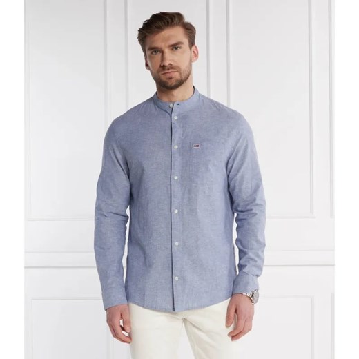 Tommy Jeans Koszula MAO | Regular Fit | z dodatkiem lnu ze sklepu Gomez Fashion Store w kategorii Koszule męskie - zdjęcie 184325297