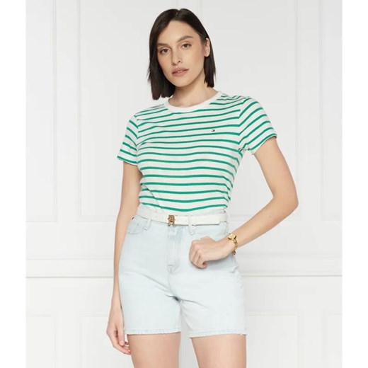 Tommy Hilfiger T-shirt | Slim Fit ze sklepu Gomez Fashion Store w kategorii Bluzki damskie - zdjęcie 184325316