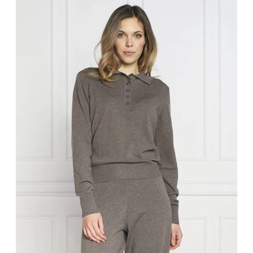 Samsøe Samsøe Wełniane polo | Regular Fit ze sklepu Gomez Fashion Store w kategorii Bluzki damskie - zdjęcie 184325319