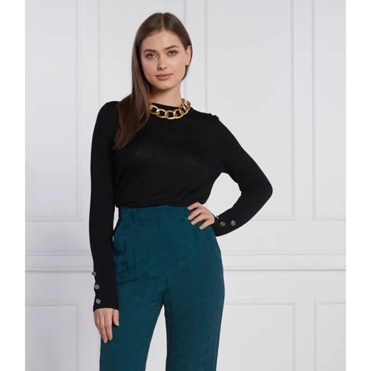 Michael Kors Wełniany sweter MERINO BUTTON | Regular Fit ze sklepu Gomez Fashion Store w kategorii Swetry damskie - zdjęcie 184325326