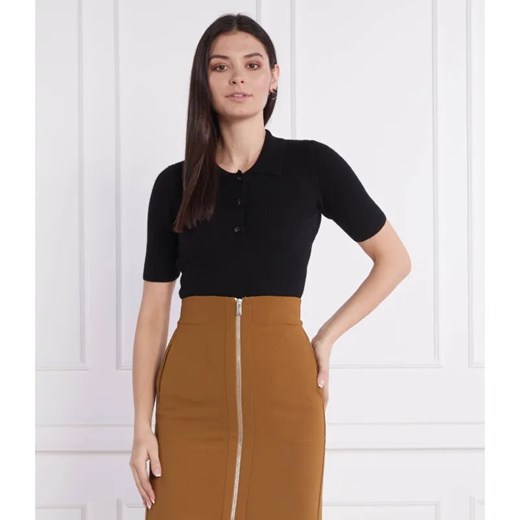 Trussardi Wełniane polo | Slim Fit | z dodatkiem kaszmiru ze sklepu Gomez Fashion Store w kategorii Bluzki damskie - zdjęcie 184325327