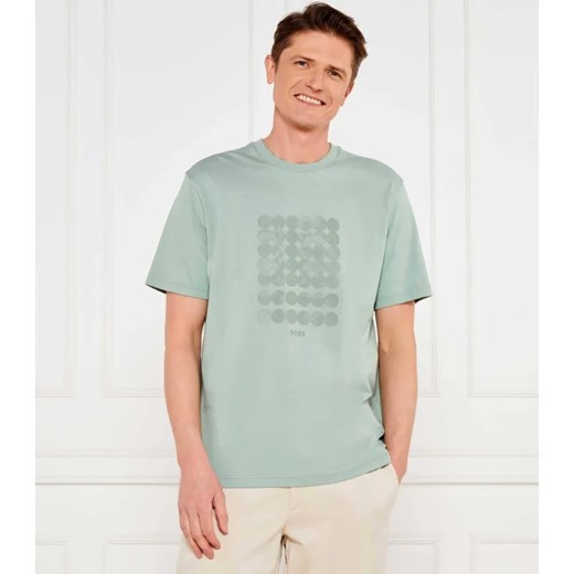 BOSS GREEN T-shirt Print Striped C | Loose fit ze sklepu Gomez Fashion Store w kategorii T-shirty męskie - zdjęcie 184325375