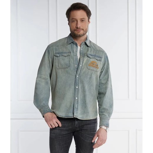 Kenzo Jeansowa koszula | Classic fit ze sklepu Gomez Fashion Store w kategorii Koszule męskie - zdjęcie 184325595