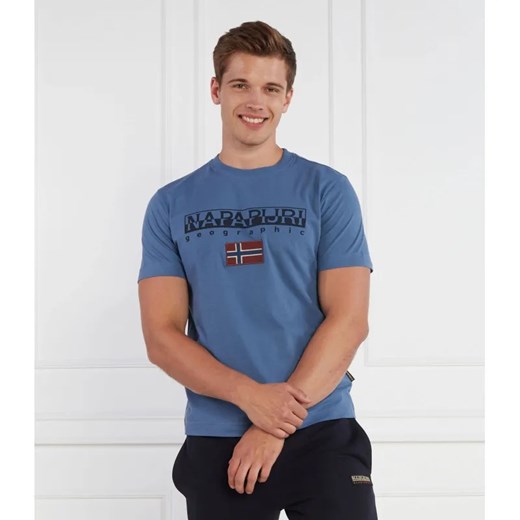 Napapijri T-shirt s-ayas | Regular Fit ze sklepu Gomez Fashion Store w kategorii T-shirty męskie - zdjęcie 184325599