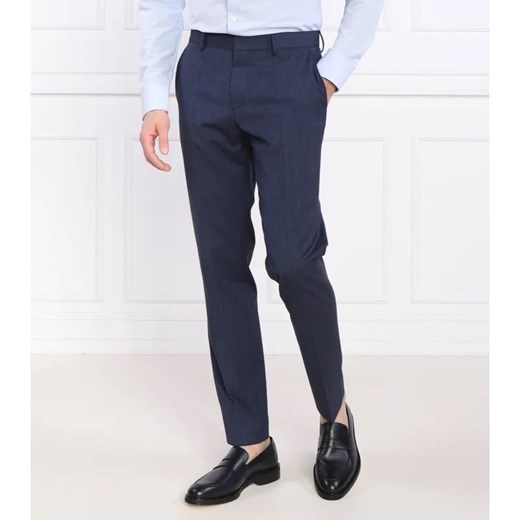 BOSS BLACK Wełniane spodnie H-Genius-MM-224 | Slim Fit ze sklepu Gomez Fashion Store w kategorii Spodnie męskie - zdjęcie 184325609