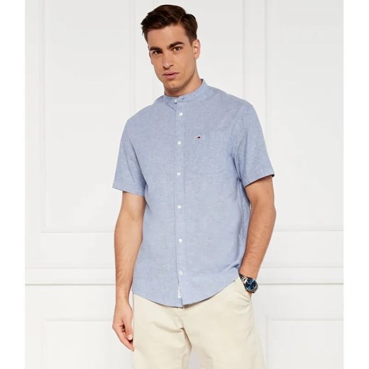 Tommy Jeans Koszula MAO | Regular Fit | z dodatkiem lnu ze sklepu Gomez Fashion Store w kategorii Koszule męskie - zdjęcie 184325637