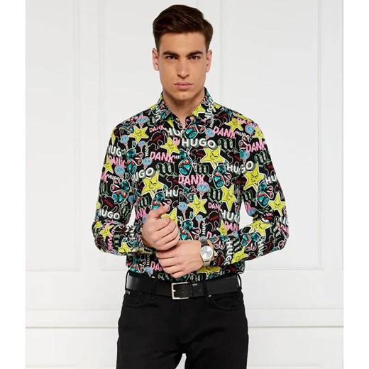 HUGO Koszula Ermo | Slim Fit ze sklepu Gomez Fashion Store w kategorii Koszule męskie - zdjęcie 184325925