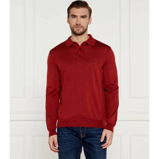 BOSS BLACK Wełniane polo Bono-L | Regular Fit ze sklepu Gomez Fashion Store w kategorii T-shirty męskie - zdjęcie 184325959
